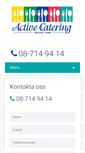 Mobile Screenshot of activecatering.se